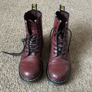 red dr martens